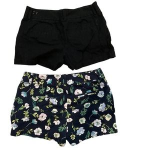 Loft Women’s Shorts Size 4 Floral and Black Color